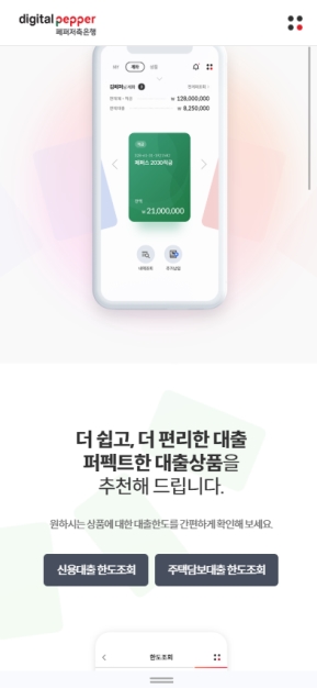 디지털페퍼 모바일 웹					 					 인증 화면